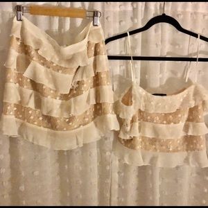 Forget 21 white lace 2 piece set!